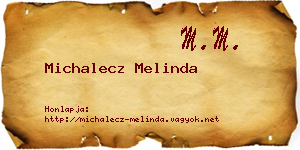 Michalecz Melinda névjegykártya